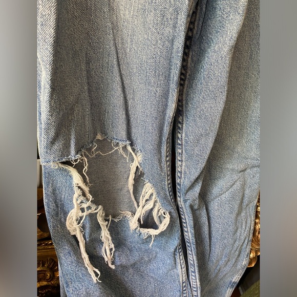 American Eagle ripped denim baggy overall - Picture 3 of 4